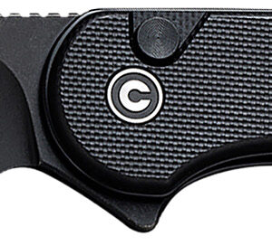 Civivi Knives C18062P-1 Elementum II EDC 2.96" Folding Drop Point Plain Black Stonewashed Nitro-V Steel Blade, Black Textured G10 Handle