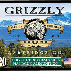 Grizzly Ammo GC38SP+P9 38Special+P 148gr Full Metal Jacket Flat Point 20 Per Box/10 Case