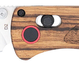 CobraTec Knives CTZWDBLDNS Bar Lock 3" Folding Plain Satin D2 Steel Blade, 4.25" Zebrawood Handle