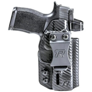 Rounded Gear RGDRUIDSIGP365CFAMBI Druid IWB/OWB Black Carbon Fiber Kydex Fits Sig P365 Ambidextrous