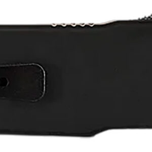 Templar Knife XMCABK121 Excalibur Money Clip 1.90" OTF Dagger Plain Black Oxide Stonewashed Powder Coated D2 Steel Blade, 3.38" Black Anodized Aluminum Handle