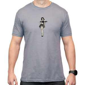 Magpul MAG1117-041 Hula Girl Grey Cotton/Polyester Short Sleeve Medium