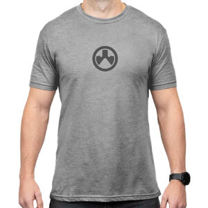 Magpul MAG1115-041-S Go Bang Parts Stone Gray Heather Cotton/Polyester Short Sleeve Small