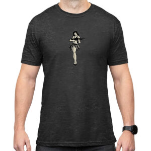 Magpul MAG1117-010-S Hula Girl CVC Charcoal Gray Cotton/Polyester Short Sleeve Small
