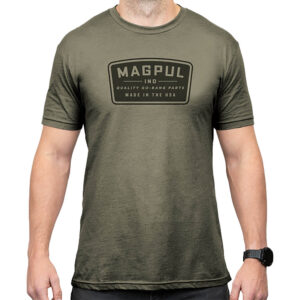 Magpul MAG1526-316-S Go Bang Parts Olive Drab Heather Cotton/Polyester Short Sleeve Small