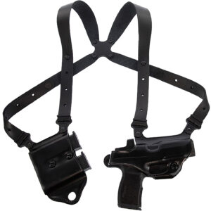 Galco MCII894RB Miami Classic II Shoulder System Shoulder Fits Chest Up To 56"/Sig P365 X Macro Black Steerhide Right Hand