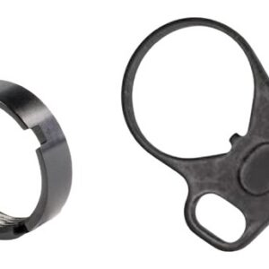 White Label Armory WLA-BUF-7008-01  End Plate Kit Ambidextrous Black Aluminum/Steel AR-15