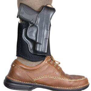 DeSantis Gunhide 014PC5ZZ0 Die Hard Rig Ankle Black Leather Fits S&W Bodyguard 2.0 Right Hand