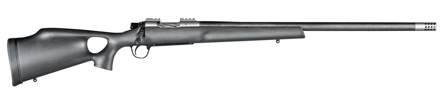 Christensen Arms 8010800405 Summit TI 6.5 Creedmoor 4+1 16.25" Carbon Fiber Threaded Barrel, Natural Titanium Drilled & Tapped Receiver, Black Carbon Fiber Thumbhole Stock