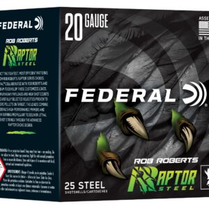 Federal RRS2092 Rob Roberts Raptor 20Gauge 3" 1oz 2Shot 25 Per Box/10 Case
