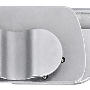 CRKT 7118 Box Key EDC 1.24" Folding Plain Stonewashed 12C27 Sandvik SS Blade, Stainless Steel Handle