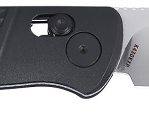 CRKT K430KXP Counterpart EDC 3.38" Folding Drop Point Plain Satin 12C27 Sandvik SS Blade, Black GRN Handle