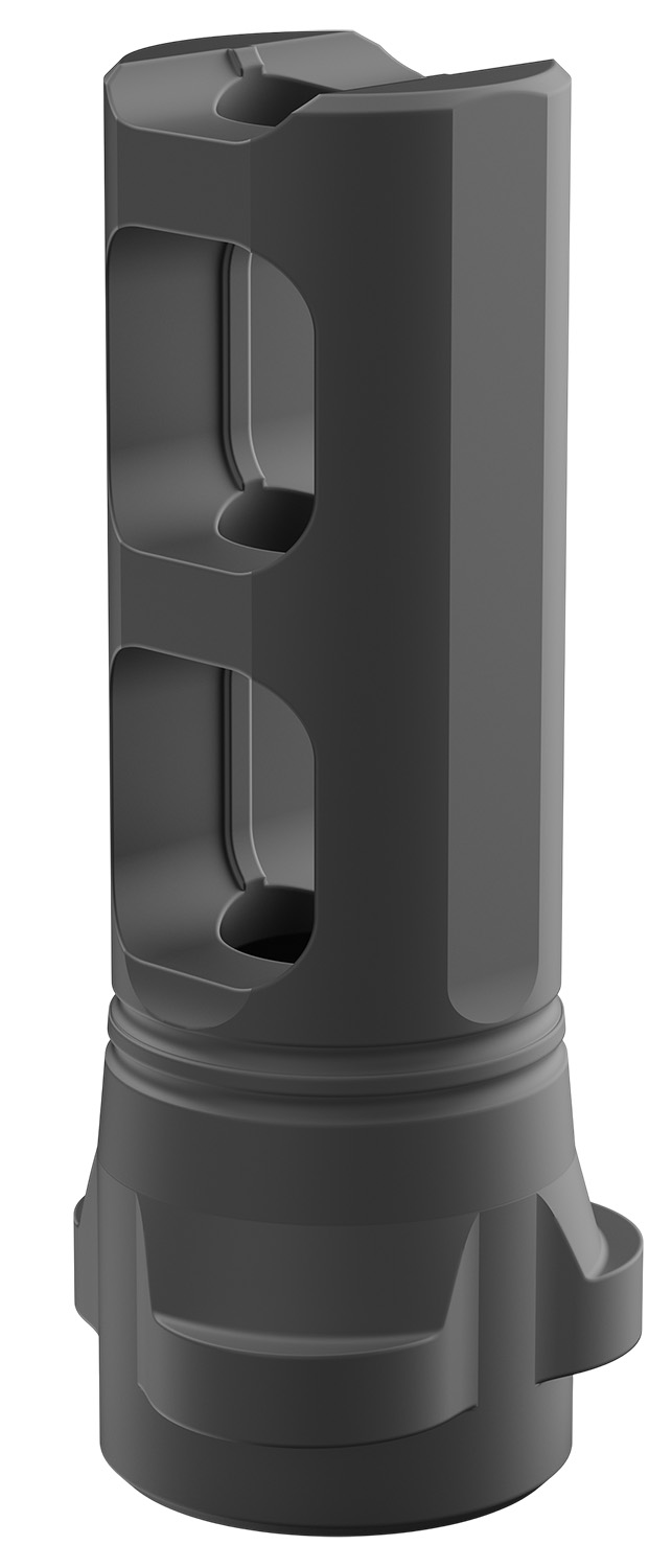 Breek Arms BRK4311 Breek LOK 3QD Gemini Dual-Port Black Nitride Steel 5/8"x24 Threads 30 Cal
