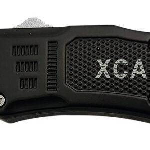 Xcaliber Knife Company 45 ACP Small 2.75" OTF Tanto Plain Black 440C SS Blade, 3.91" Steel Handle