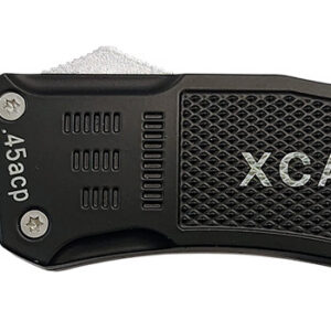Xcaliber Knife Company 45 ACP Large 3.80" OTF Tanto Plain Black 440C SS Blade, 5.30" Steel Handle