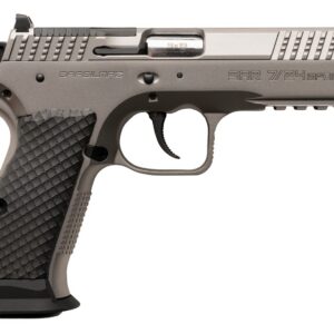 Sarsilmaz SAR7/24SPT 7/24 9mm Luger 17+1 4.40" Stainless Barrel, Matte Stainless Steel Optic Cut/Serrated Slide, Matte Stainless Steel Frame w/Beavertail & Picatinny Rail, Black Polymer Grip