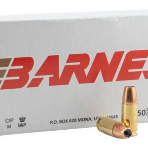 Barnes Bullets 32529 9mmLuger 124gr Semi Jacketed Hollow Point 20 Per Box/10 Case