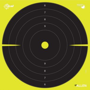 Allen 15214-30 EZ Aim Splash Bullseye Hanging Paper Black/Chartreuse 30Pack