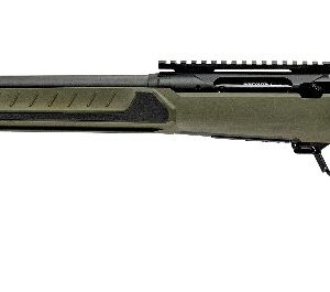 Savage Arms 32653 110 Core Predator Full Size 300 AAC Blackout 10+1 16.50" Medium Heavy Fluted Barrel, Arca Rail Forend, Hunter Green AccuStock w/AccuFit V2 Synthetic Stock, Left Hand
