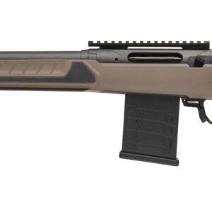 Savage Arms 32687 110 Core Tactical Full Size 6.5 Creedmoor 10+1 20" Medium Heavy Fluted Barrel, Arca Rail Forend, Coyote Tan AccuStock w/AccuFit V2 Synthetic Stock, Left Hand