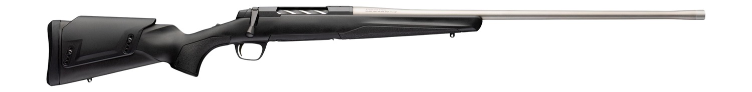 Browning 036118294 X-Bolt 2 Western Hunter Special Full Size 6.5 PRC 3+1 24" Matte Stainless Threaded Barrel, Matte Stainless Steel Drilled & Tapped Receiver, Black Adj Comb Synthetic, Stock Right Han