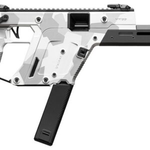 Kriss USA KV103CAD00 Vector CRB Gen3 10mm Auto 33+1 16" Black Nitride Threaded Barrel, Arctic Delta Cerakote Receiver w/Picatinny Rail, M-LOK Handguard, Adjustable Folding Black Stock, White Polymer G