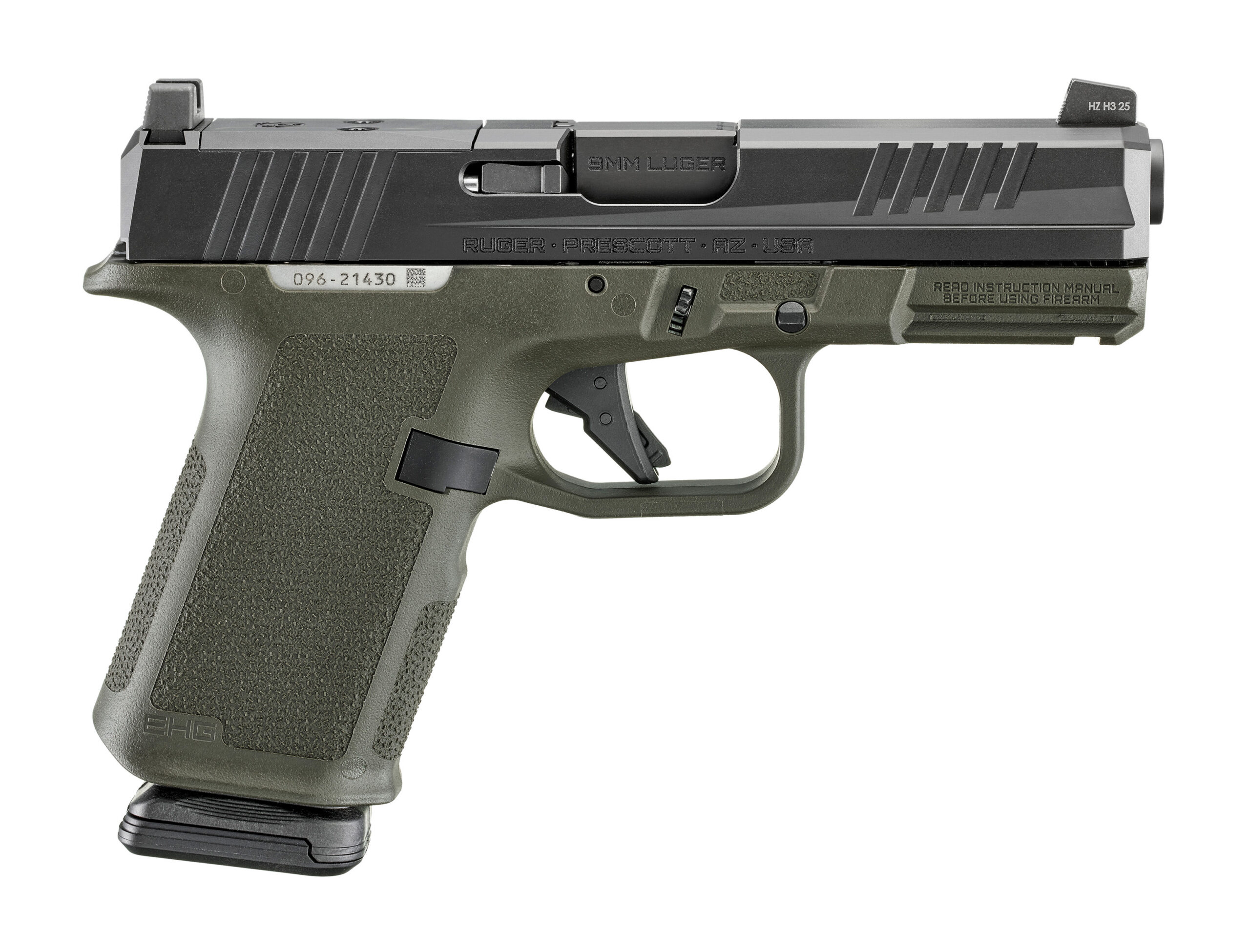 RUGER RXM 9MM BLK/ODG 15+1 4" AS