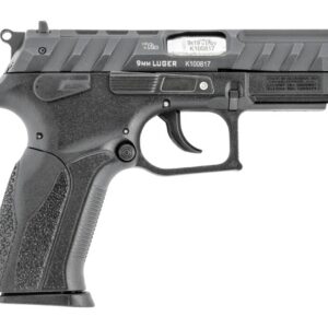 Grand Power 8588005808651 P1 Mk23 9mm Luger 15+1 3.66" 9mm Luger 12+1 3.66" Stainless Rotating Barrel, Black Optic Ready/Serrated Slide, Black Frame w/Accessory Rail, Interchangeable Backstrap, Ambide