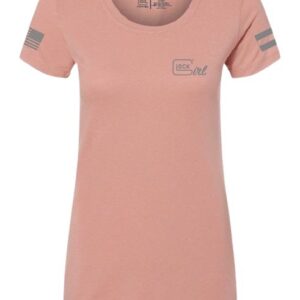 GLK AP96365 GLOCK GIRL FLAG TEE XL PINK