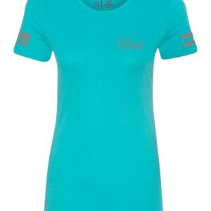 GLK AP96445 GLOCK GIRL FLAG TEE L TEAL