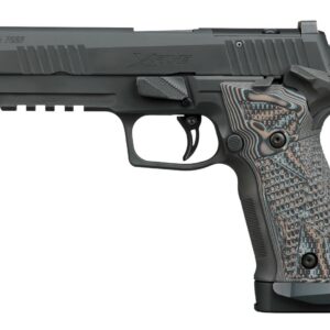 Sig Sauer 226X59XTMSAO P226 XFive Extreme Full Size 9mm Luger 10+1 5" Bull Barrel, Black Nitron Stainless Steel Optic Ready/Serrated Slide & Frame w/Beavertail & Picatinny Rail, Custom Hogue G10 Piran