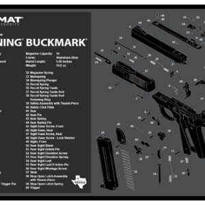 TEKMAT TEK-R17-BROWNING-BM 17X11 BRN BUCKMARK