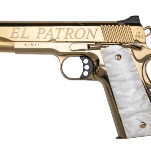 KIMBER CNC 1911 EL PATRON 38SUP 9RD 5IN BARREL GOLD ENGRAVED 10238