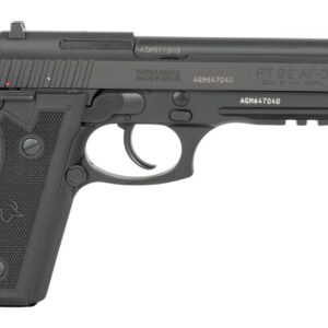Taurus 1-920151-6MAG 92 Full Size 9mm Luger 18+1 5" Matte Matte Stainless Steel Barrel, Alloy Steel Serrated Slide, Black Anodized Aluminum Frame w/Beavertail & Picatinny Rail, Black Hogue G10 Grip,