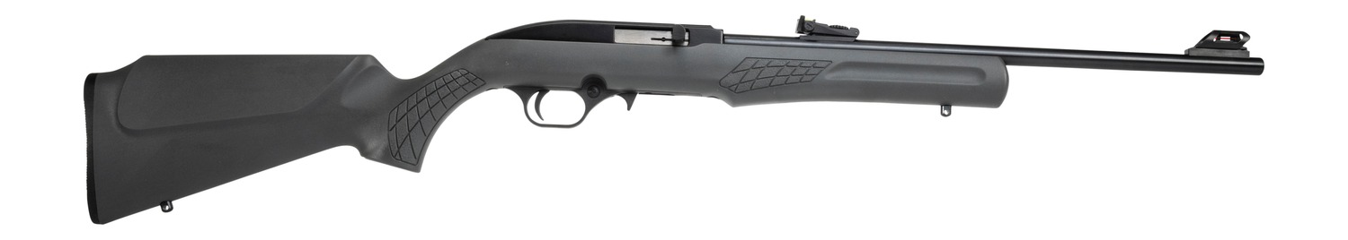Rossi RS22L1811G RS22 22 LR 10+1 18" Black Matte Barrel, Black Aluminum 3/8" Dovetail Receiver, Fixed Gray Synthetic Stock