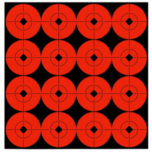 Birchwood Casey 33904 Target Spots Self-Adhesive Paper Black/Orange 1.5" Bullseye 160 Pack