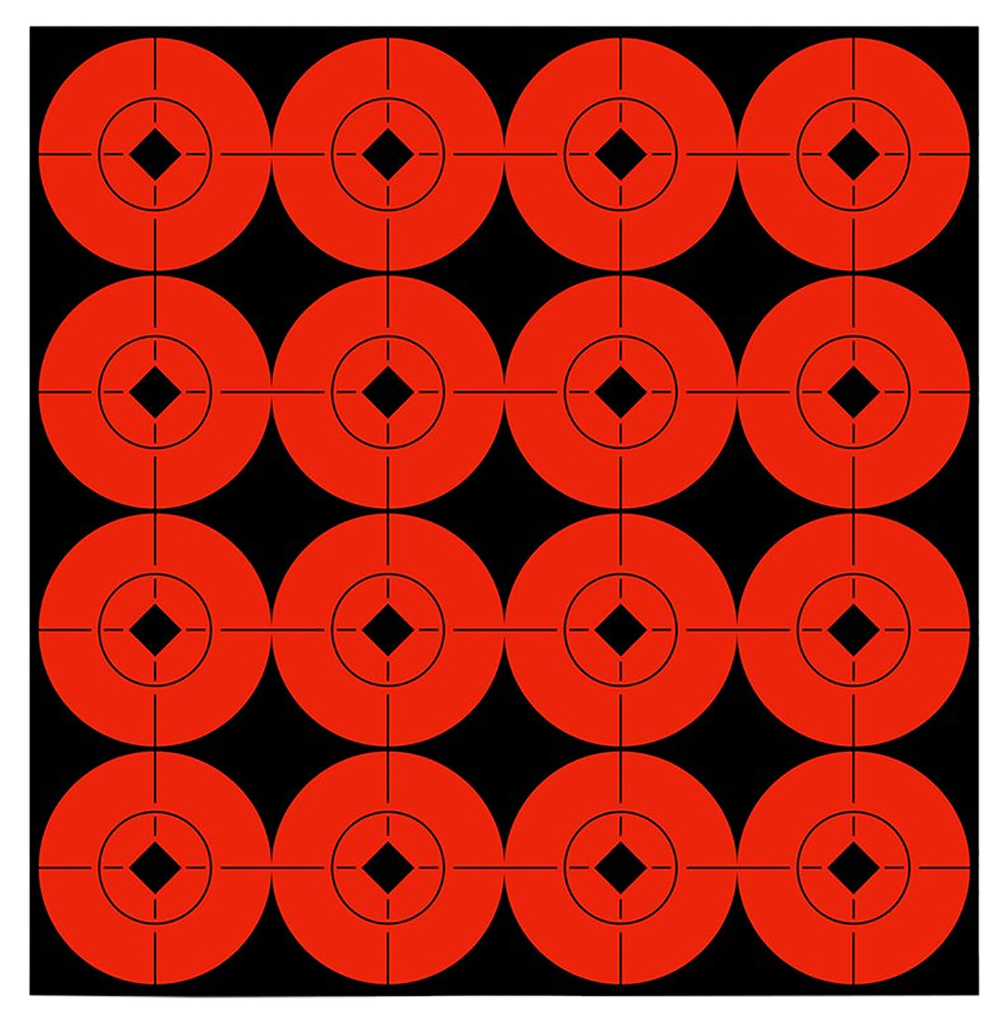 Birchwood Casey 33904 Target Spots Self-Adhesive Paper Black/Orange 1.5" Bullseye 160 Pack
