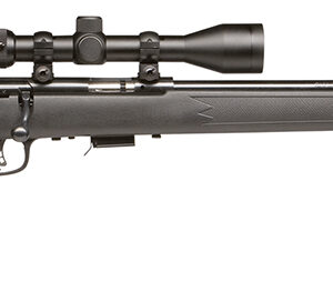 Savage Arms 96209 93R17 FXP w/Optic Full Size 17 HMR 5+1 21" Matte Black Button Rifled Barrel, Matte Black Drilled & Tapped Carbon Steel Receiver, Matte Black Fixed Synthetic Stock, 3-9x40mm Duplex Sc