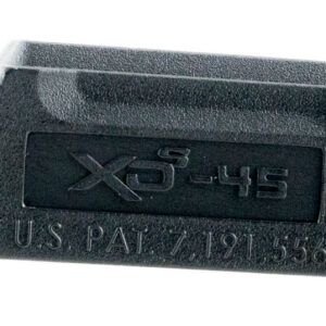 Springfield Armory XDS5001M Backstrap Sleeve  made of Polymer with Black Finish & 1 Piece Design for 45 ACP Springfield XD-S with #1 Backstrap & 3.30"-4" Barrel