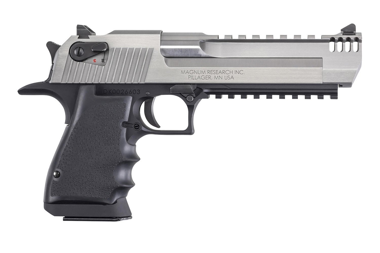Magnum Research DE44ASIMB Desert Eagle Mark XIX L6 44 Rem Mag 6" 8+1 Black Hardcoat Anodized Aluminum Frame Stainless Steel Slide Black Polymer Grip