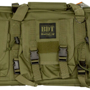 Bulldog BDT4037G BDT Tactical Single Green Nylon, 3 Accessory Pockets, Deluxe Padded Backstraps, Lockable Zippers & Padded