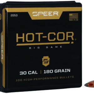 Speer 2053 Hot-Cor 30Cal 180gr Spitzer Soft Point 100 Per Box/5 Case