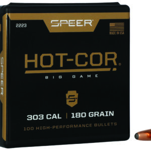 Speer 2223 Hot-Cor 303Cal 180gr Soft Point Round Nose 100 Per Box/5 Case