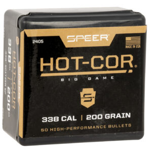 Speer 2405 Hot-Cor 338Cal 200gr Spitzer Soft Point 50 Per Box/5 Case