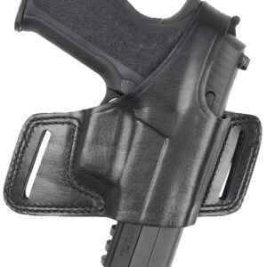 Bianchi 15706 Black Widow OWB Size 01 Black Leather Belt Slide Fits S&W J Frame Fits Taurus 85 Fits Charter Arms Undercover Right Hand