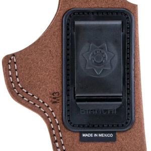 Bianchi 10381 6C IWB Tan Leather Belt Clip Fits 2" Barrels Ruger/Colt/Charter Arms Left Hand