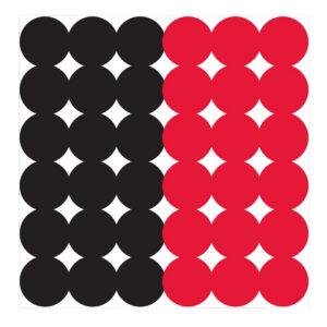 Birchwood Casey 34118 Dirty Bird Repair Pasters Black/Red Adhesive Paper 1" 12 PK