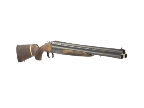 Charles Daly 930108 Triple Threat Full Size 12 Gauge Break Open 3" 3+1 18.50" Blued Triple Barrel, Black Steel Receiver, Checkered Oiled Walnut Stock, Right Hand