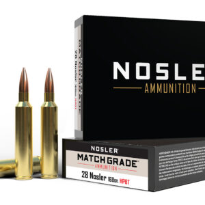 Nosler 51287 Match Grade 28Nosler 168gr Custom Competition Hollow Point Boat Tail 20 Per Box/10 Case