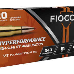 Fiocchi 243HSB Hyperformance 243Win 95gr Super Shock Tip 20 Per Box/10 Case